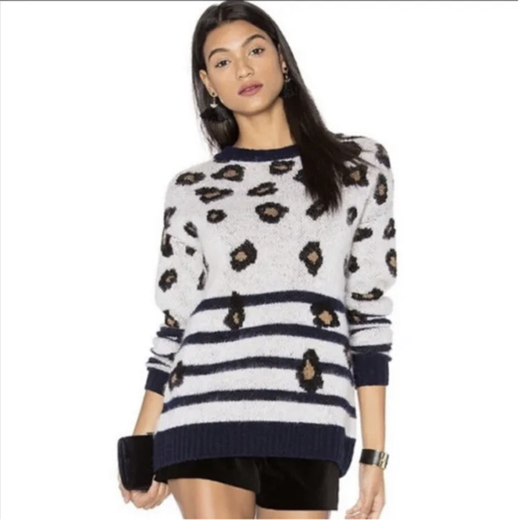 LPAxREVOLVE Sweater 225 in Leopard Stripe - Picture 1 of 6